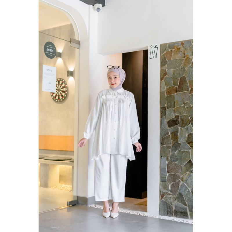 Valerie White Edition Tunic | Dress / Tunik | Tunik Putih | Tunik Cantik |