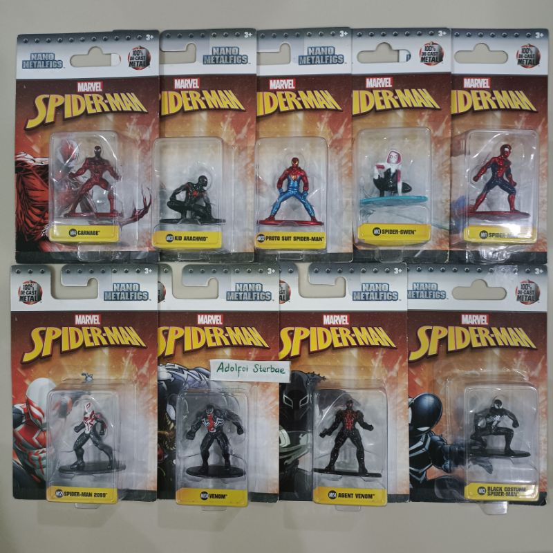 Jual Nano Metalfigs Figurine Marvel Spider-man Spiderman 100% Die-cast ...