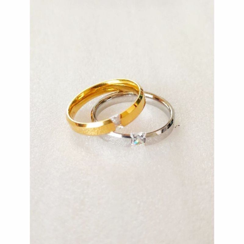 CINCIN PERMTA GOLD SILVER TITANIUM/ Cincin Kawin / Cincin ring / cincin cantik / cincin laris / cincin baru / cincin couple