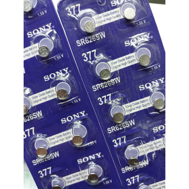 Baterai Sony SR626SW / 377 / 626 Sony Biru 0%