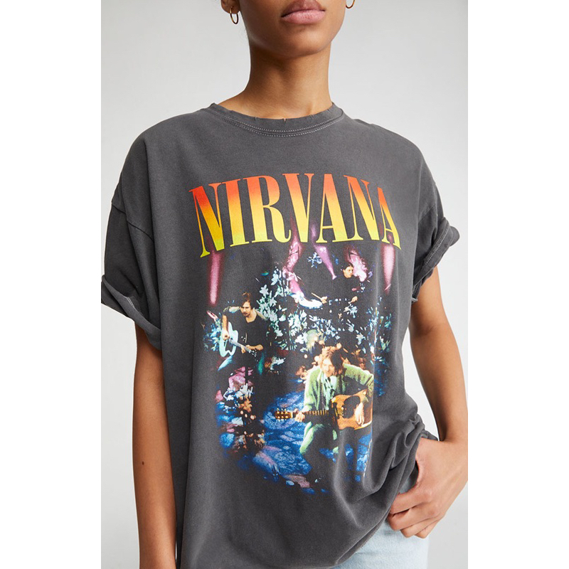 kaos band nirvana by hnm