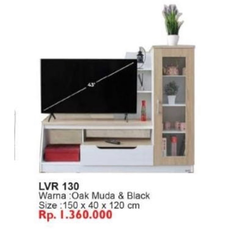 Buffet TV Menara Kaca