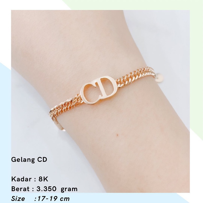 Gelang Emas Rantai Di*r 3.350 Gr 8K