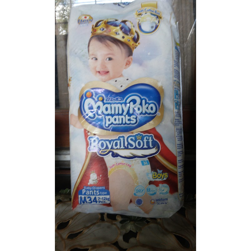 Sale Pampers MamyPoko Pants Royal Soft size M 34 (7-12kg)