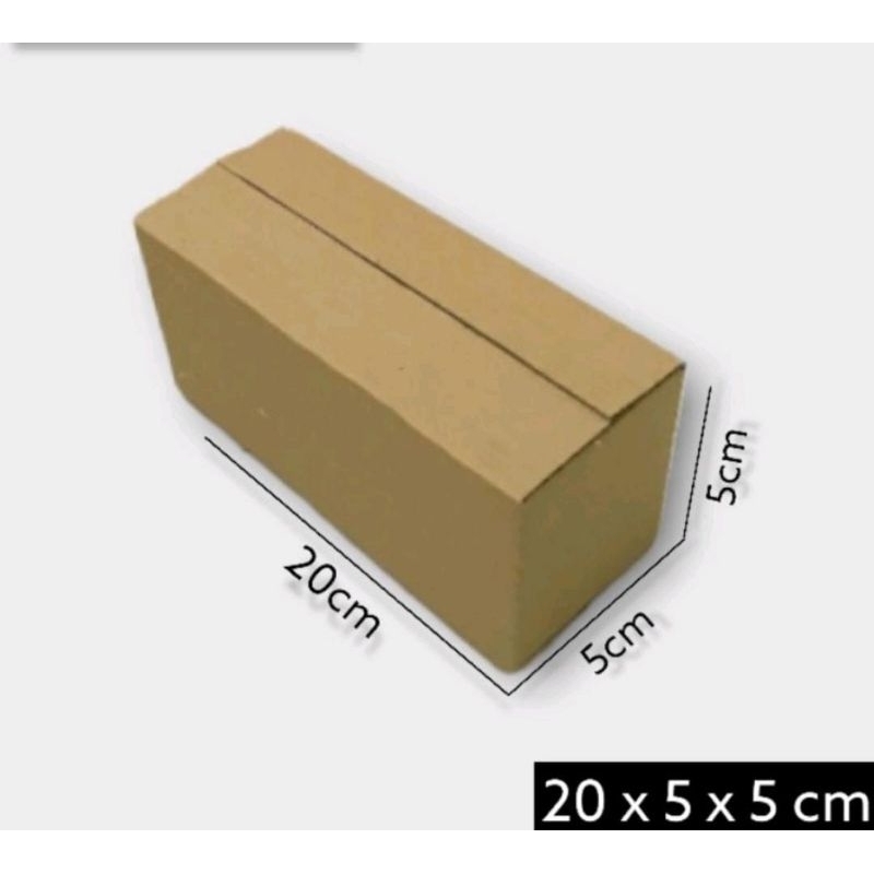 

Kardus box Ukuran 20x5x5 cm Single wall polos