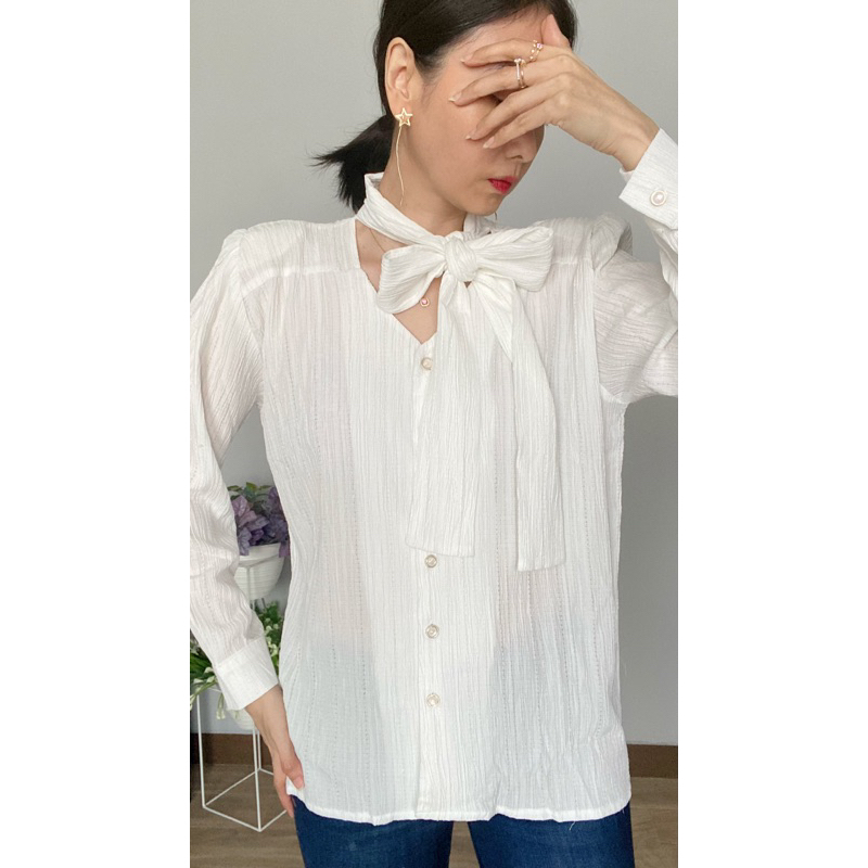 Neima top|Atasan leher tali wanita