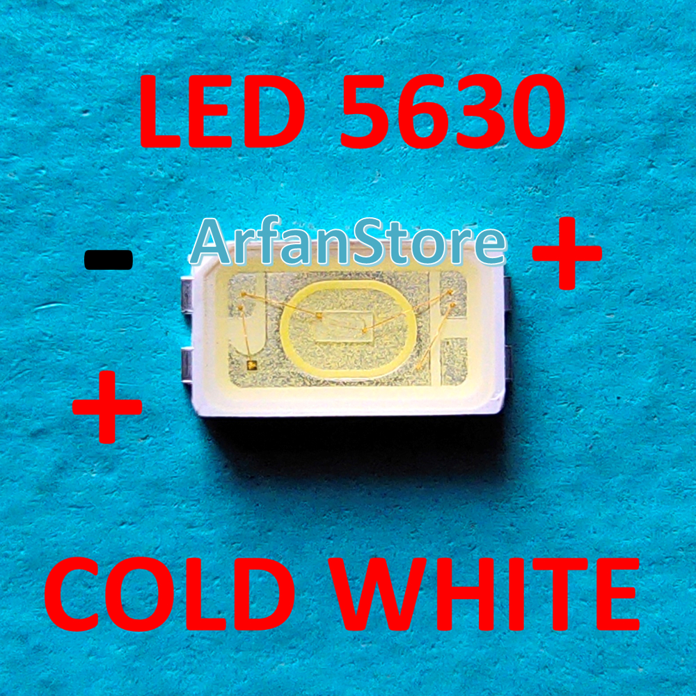 Chip SMD per 100pcs LED 5730 / 5630 Cold White Warna Putih