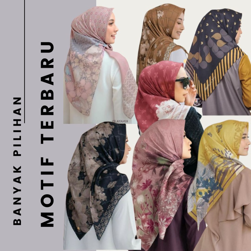 HIJAB SQUARE SEGIEMPAT VOAL MOTIF PREMIUM KERUDUNG MOTIF SEGIEMPAT TERBARU HIJAB  VOAL MOTIF PREMIUM