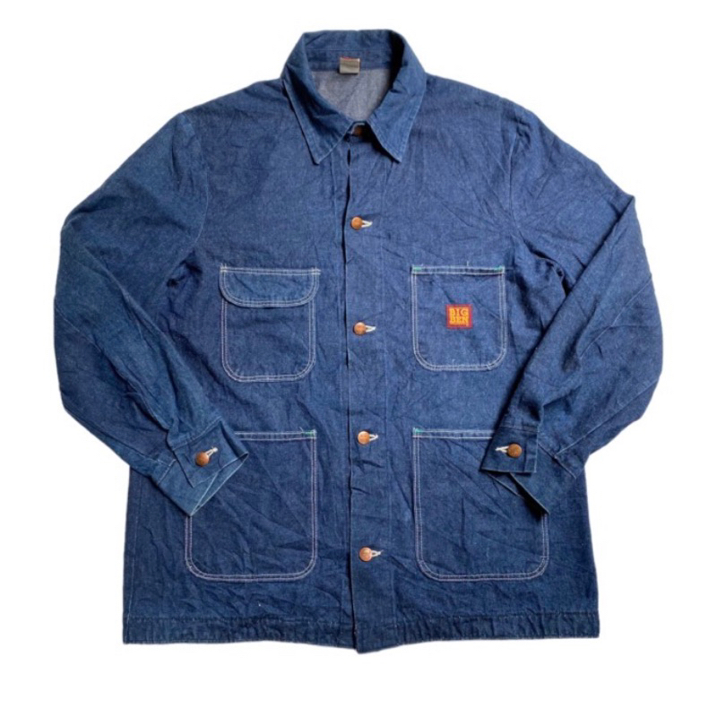 Vintage Denim Coverall Chore Jacket Big Ben Made In Usa .