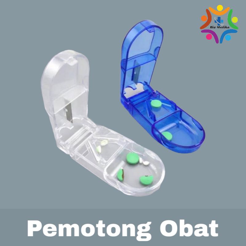 Pemotong Obat Tablet  Pill Cutter Tempat Obat Pemecah Pil