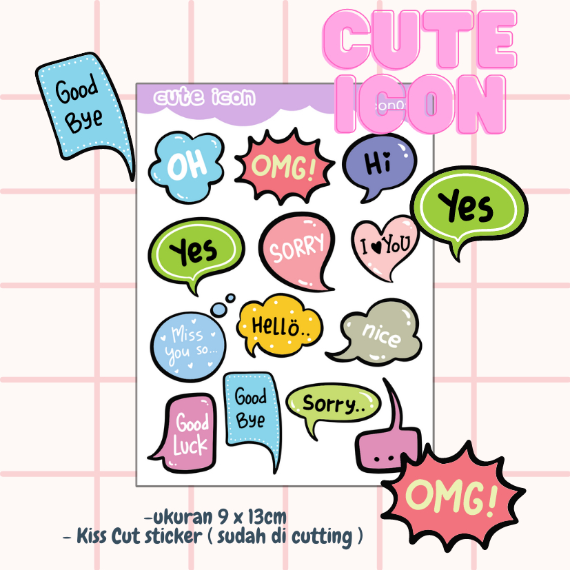 

[DOKI] Stiker Dekorasi Lucu / Sticker Journal / Stiker Aesthetic Memo Sticky Notes Journal Scrapbook Planner