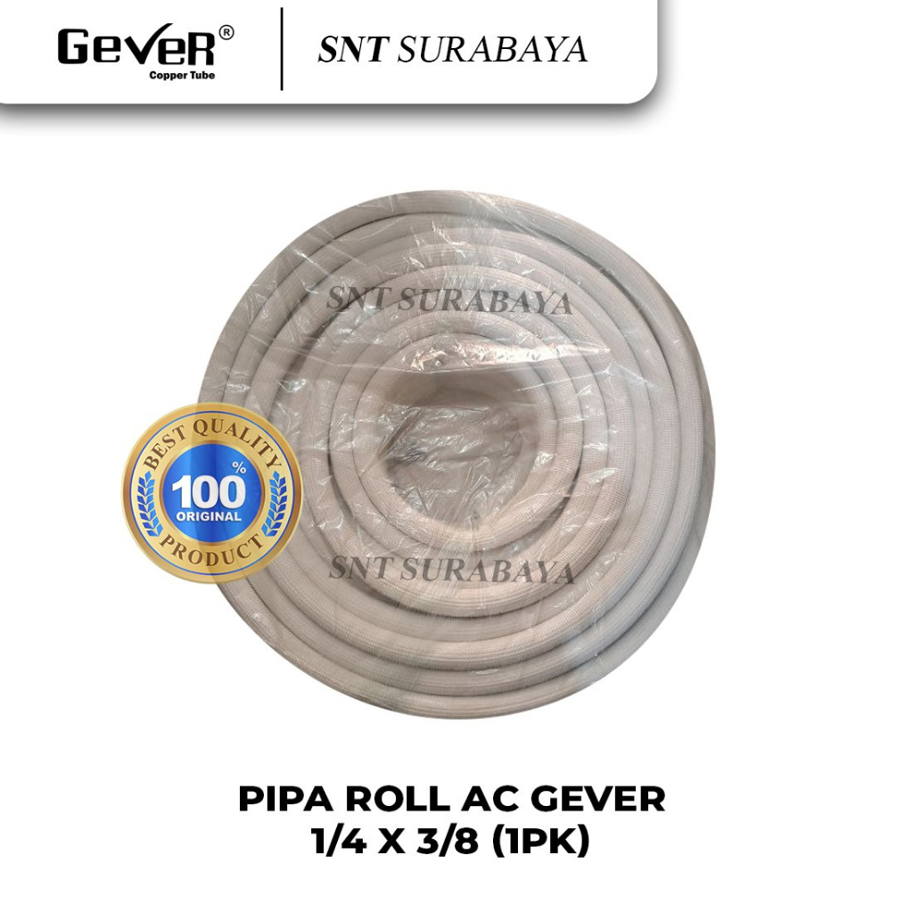 PIPA AC 1PK, 1/4X3/8 MERK GEVER - JUAL PIPA AC 1PK GEVER TEBAL 0.61MM