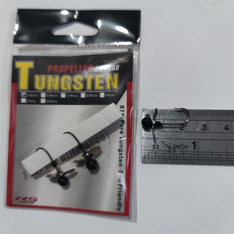 Tungsten Propeller Jighead 0.9g