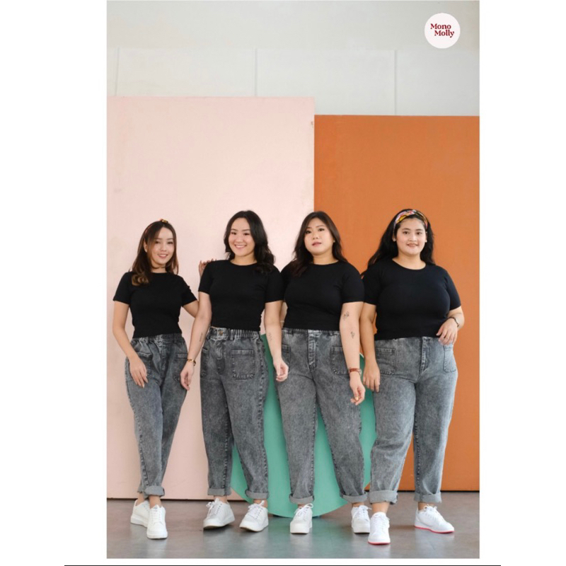 CELANA JEANS MONOMOLLY BOYFRIEND JEANS GREY [PRELOVED]