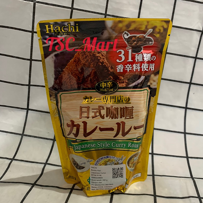 

Hachi Japanese Style Curry Roux 200gr / Bumbu Kari Jepang / Curry Rice / Curry Pilaff / Cury / Hachi / Japanese / Style / Curry / Roux / 200gr / Bumbu / kare / Kari / Jepang / Curry / Rice / Curry / Pilaff / Cury