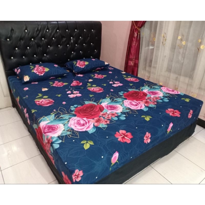 Sprei 180x200 Kasur Nomor 1 King Size Seprai Homemade Motif Karakter Aesthetic Bahan Katun Adem Tidak Luntur Murah