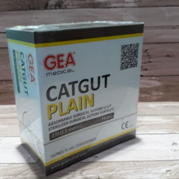 Catgut PLAIN GEA - Benang Jahit PLAIN - Benang Operasi PLAIN GEA