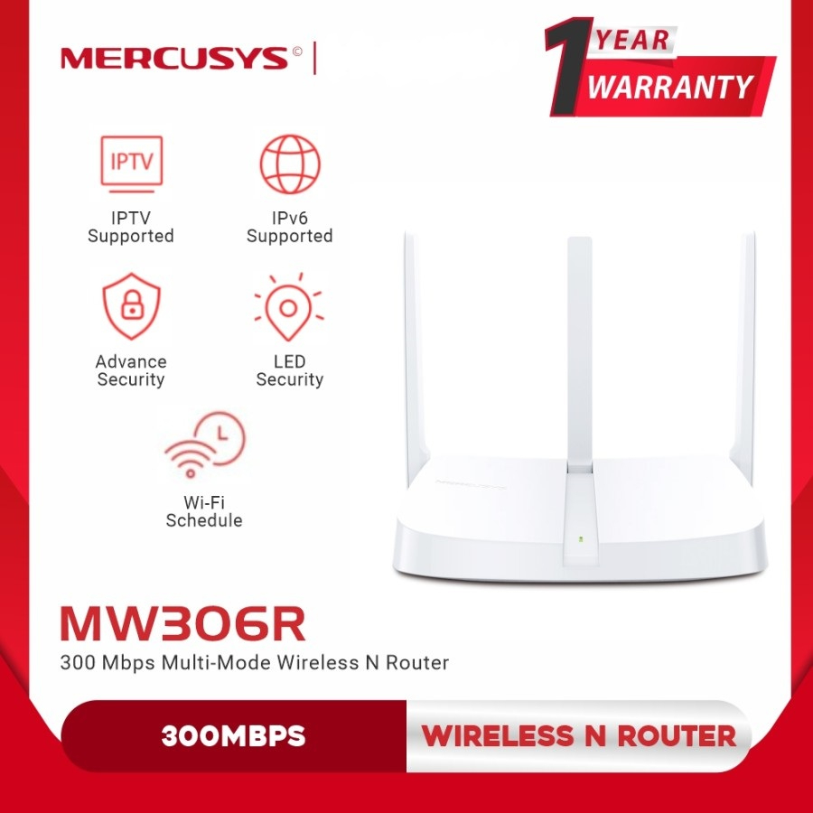 Mercusys MW306R Router WiFi 300Mbps Multi-Mode Wireless N Router