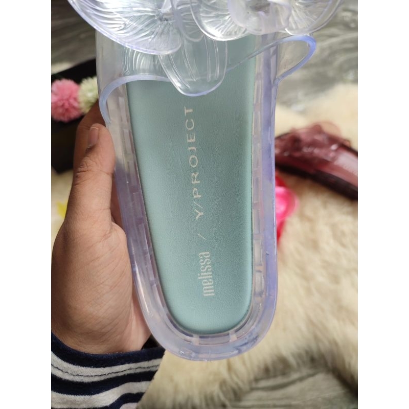 1:1 Ori Melissa Beach Slide Flower + Y/Project Sandal Wanita Terbaru