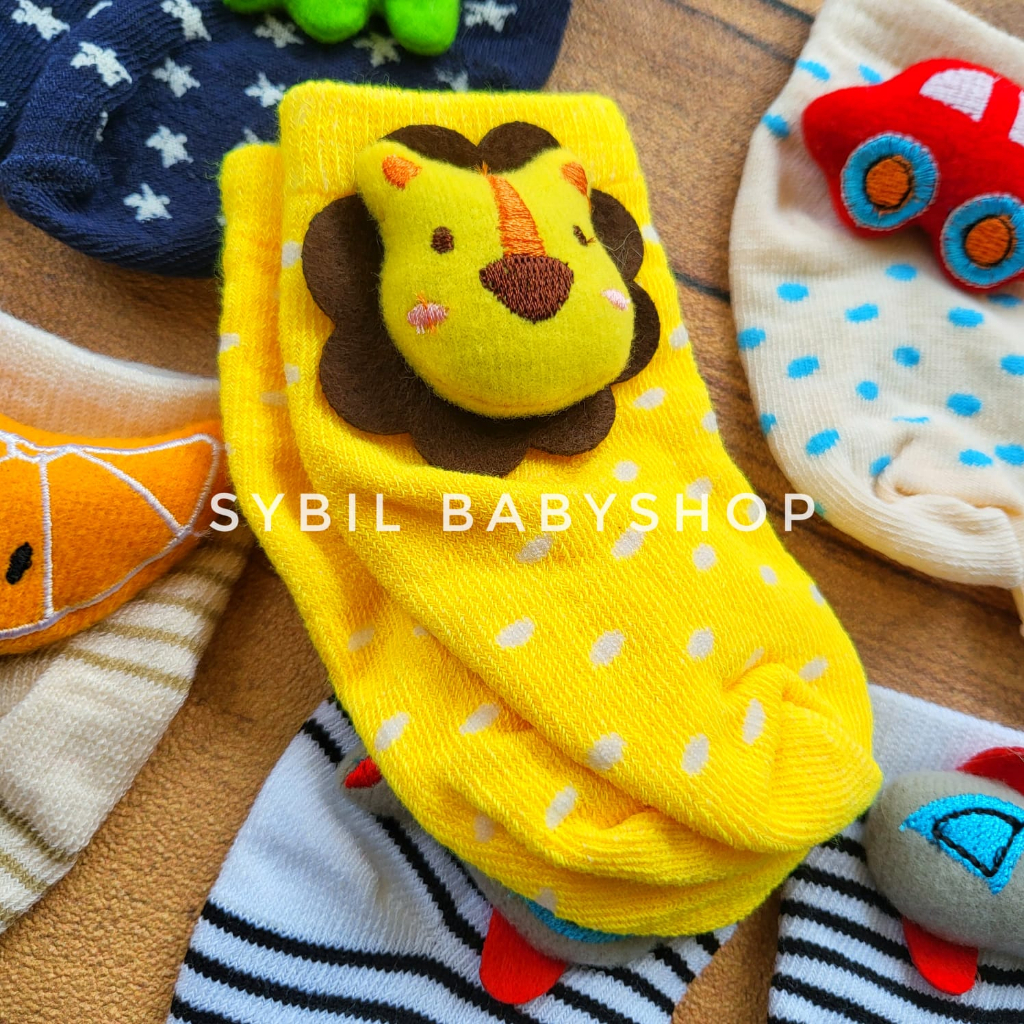 Kaos Kaki Boneka 3D Karakter Bayi / Kaos Kaki Anak / Kaos Kaki Korea Bayi