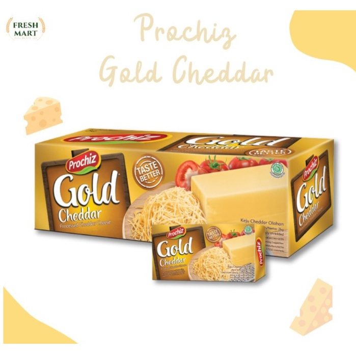 

Keju Cheddar Olahan Prochiz Gold 2Kg (PROCHIZ GOLD CHEDDAR CHEESE)