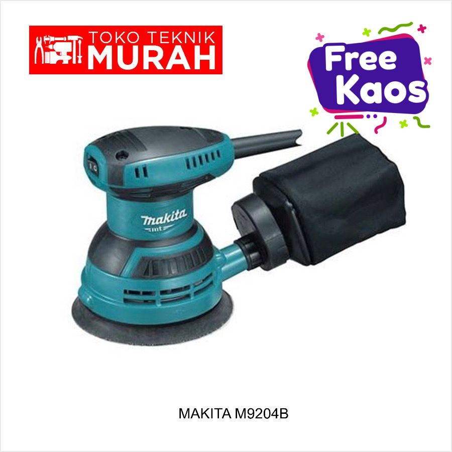 Makita M9204B Mesin Amplas M 9204 B Orbital Sander 5" M9204 B Ampelas