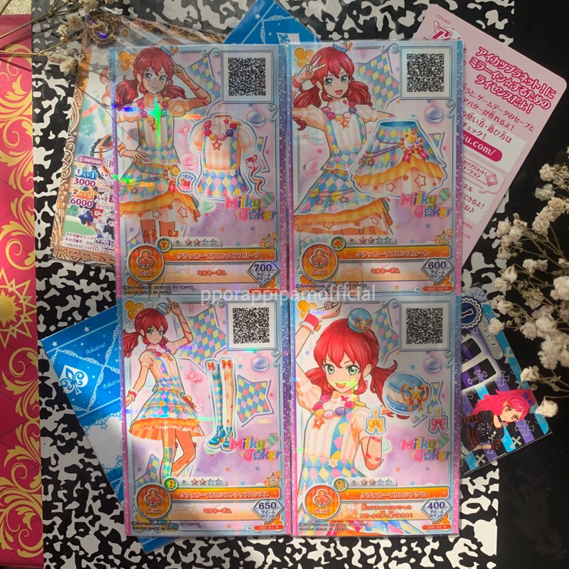 Kartu Aikatsu On Parade Rare Milky Joker