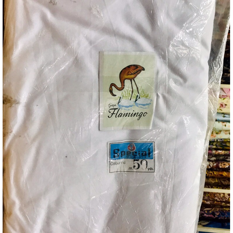 Kain Mori halus flamingo