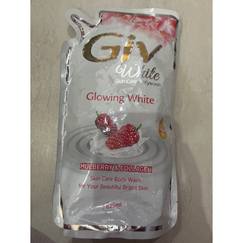 GIV WHITE LIQ SOAP MULBERRY PCH 825ML // sabun cair GIV 825ml