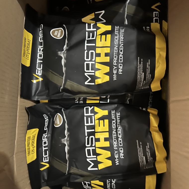 MASTER WHEY 3 LBS VECTORLABS 3LBS PROTEIN ISOLATE CONCENTRATE 3LB 3 LB VECTOR LABS MASTERWHEY not gold impact