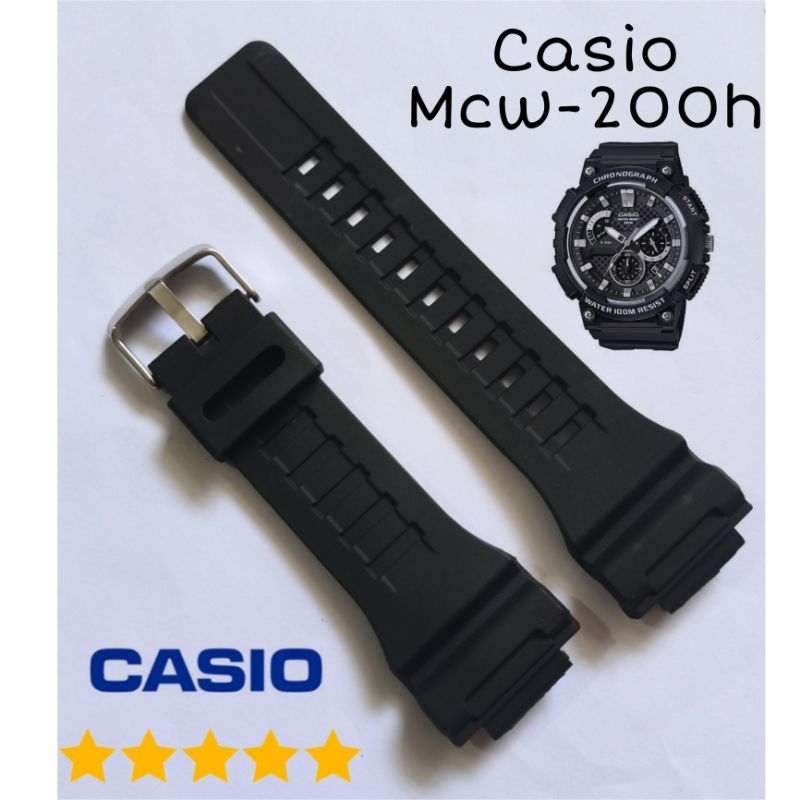 Stap Tali Jam Tangan Casio MCW200H MCW200H Tali Jam Rubber