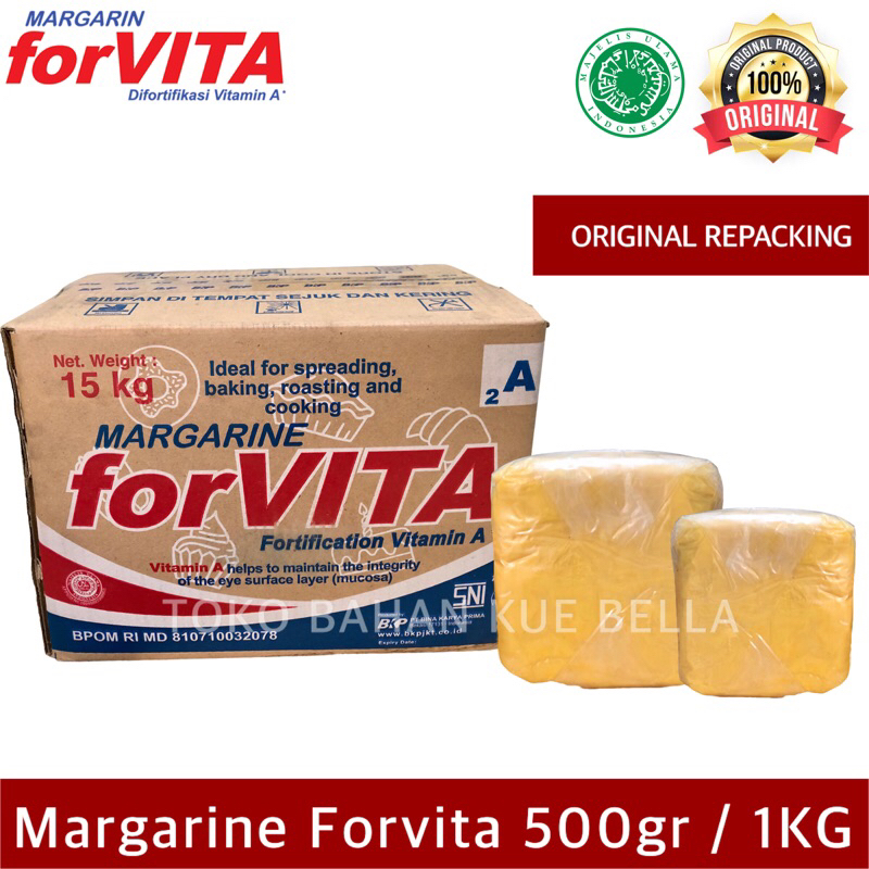 Margarin FORVITA 1KG (REPACK) Mentega Kiloan