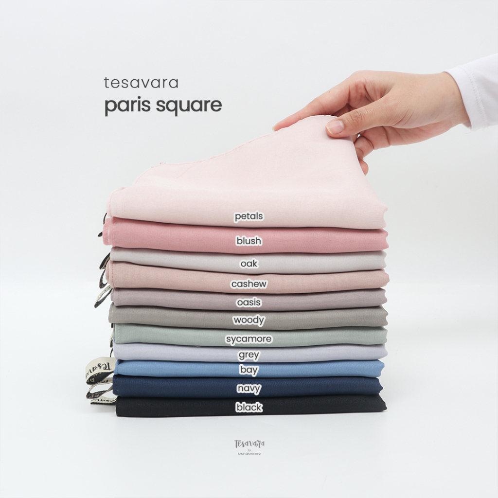 Tesavara | Paris Square | Jilbab Segiempat Paris Premium