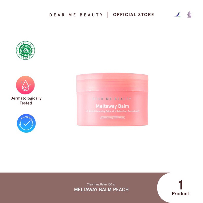 Dear Me Beauty - 30 Seconds Meltaway Cleansing Balm peach