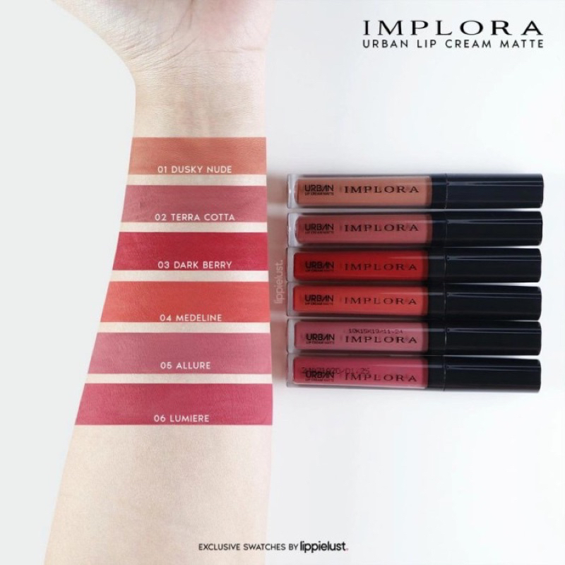 Implora Urban Lip Cream Matte All Shades