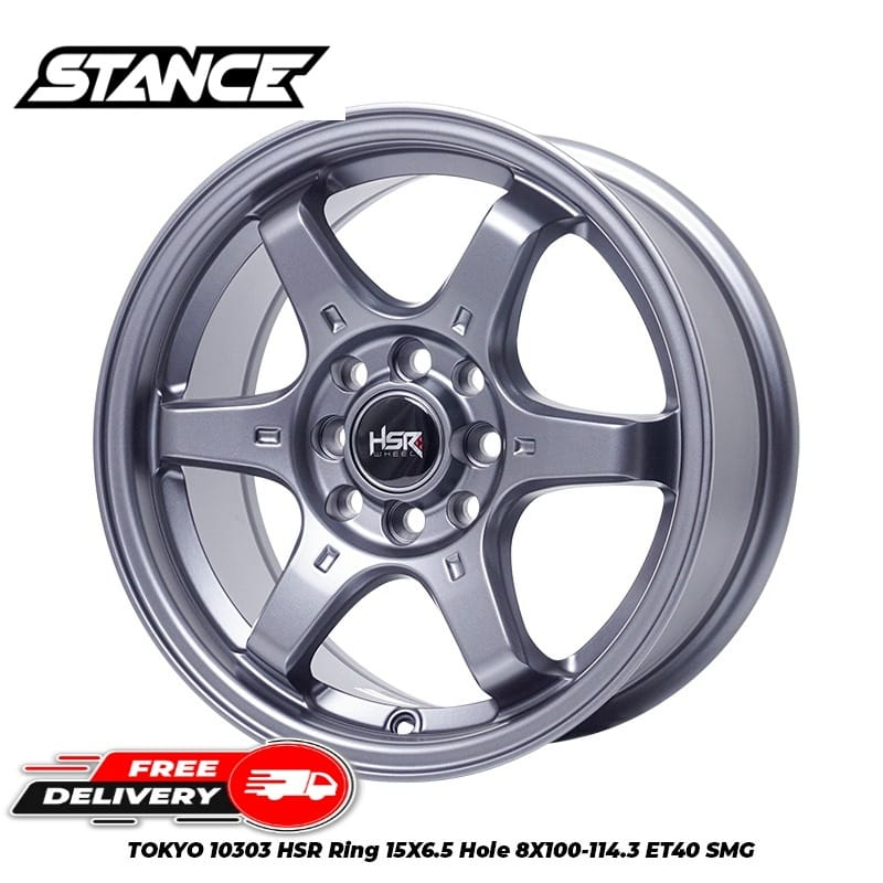 Velg Mobil Racing R15 TOKYO HSR Ring 15 Baut 4 Brio Ayla Mobilio - Free Ongkir