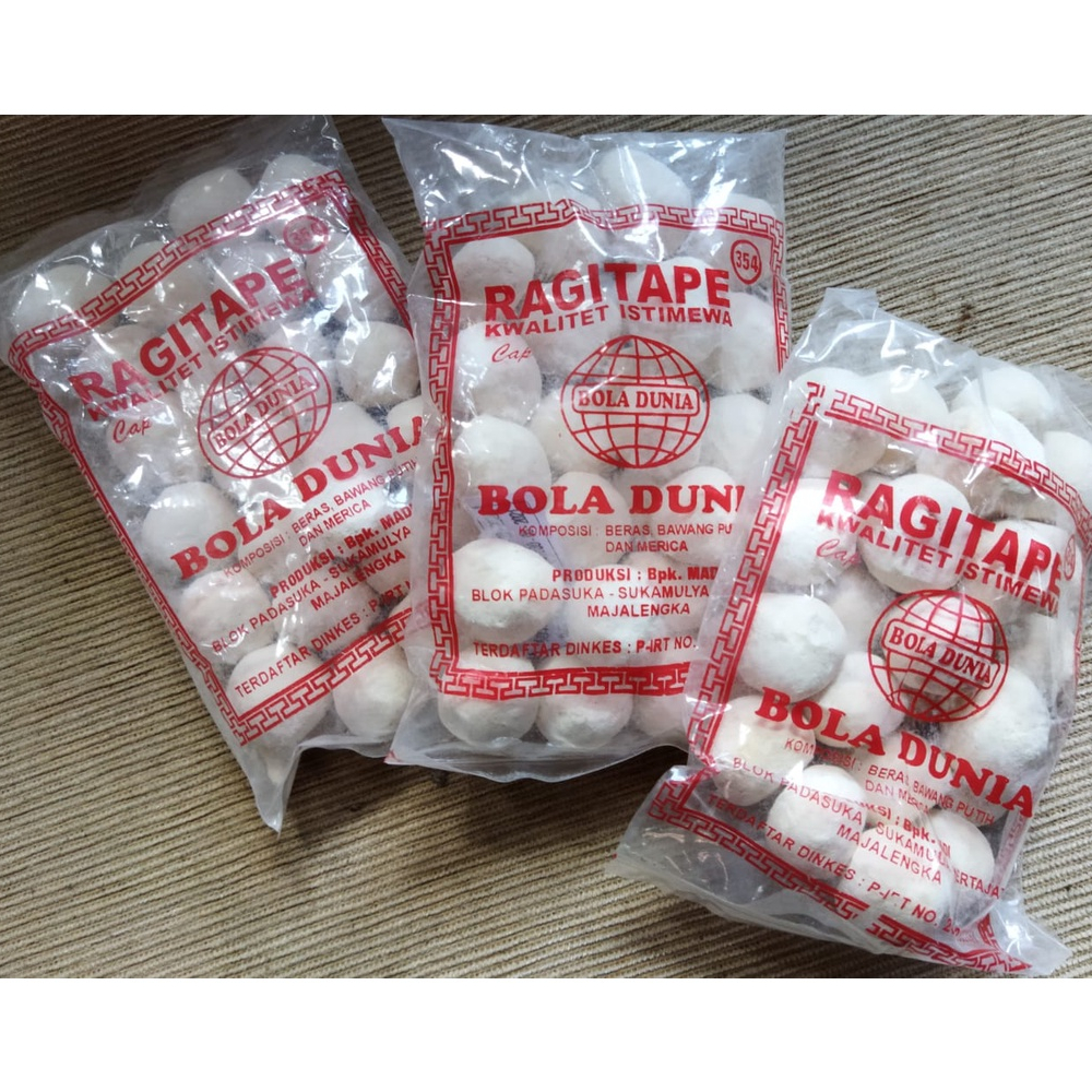 

RAGI TAPE KETAN / SINGKONG BOLA DUNIA SUPER ISI 25 BUTIR MANIS & ENAK