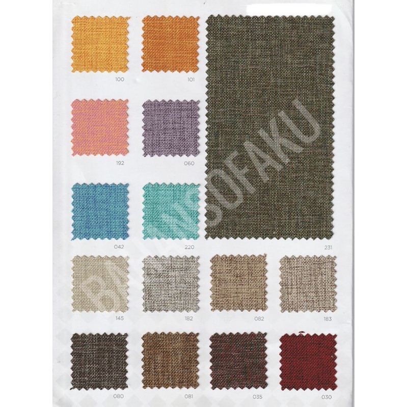 Kain Polos Fabric Kanvas Ateja - Kimmy (Bahan Sofa, Furniture, Jok Kursi, Upholster)