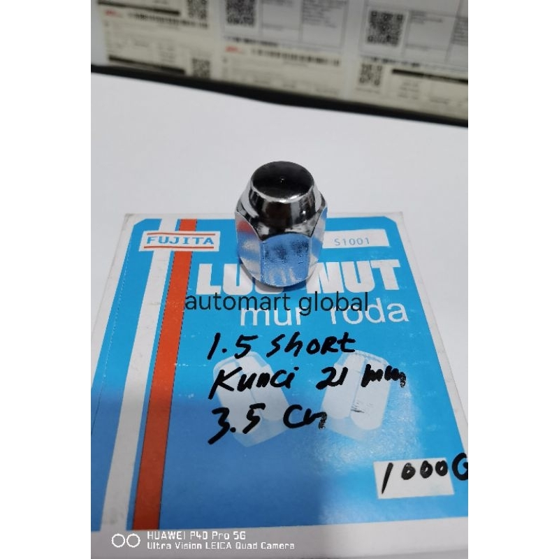 Lug nut mur roda racing 1.5 kunci 21 3 5 cm