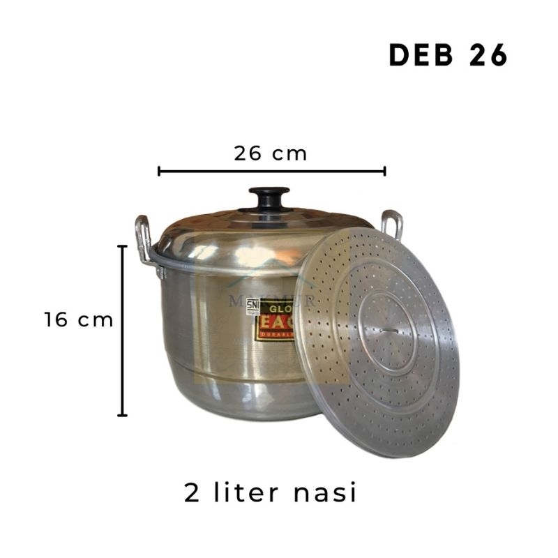 TERMURAH Panci Dandang Steamer Nasi ukuran 26 cm