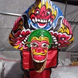 Barongan Caplok Anak Kain Panjang  / Barongan Caplok Kayu Anak / Barongan Anak Kain Panjang