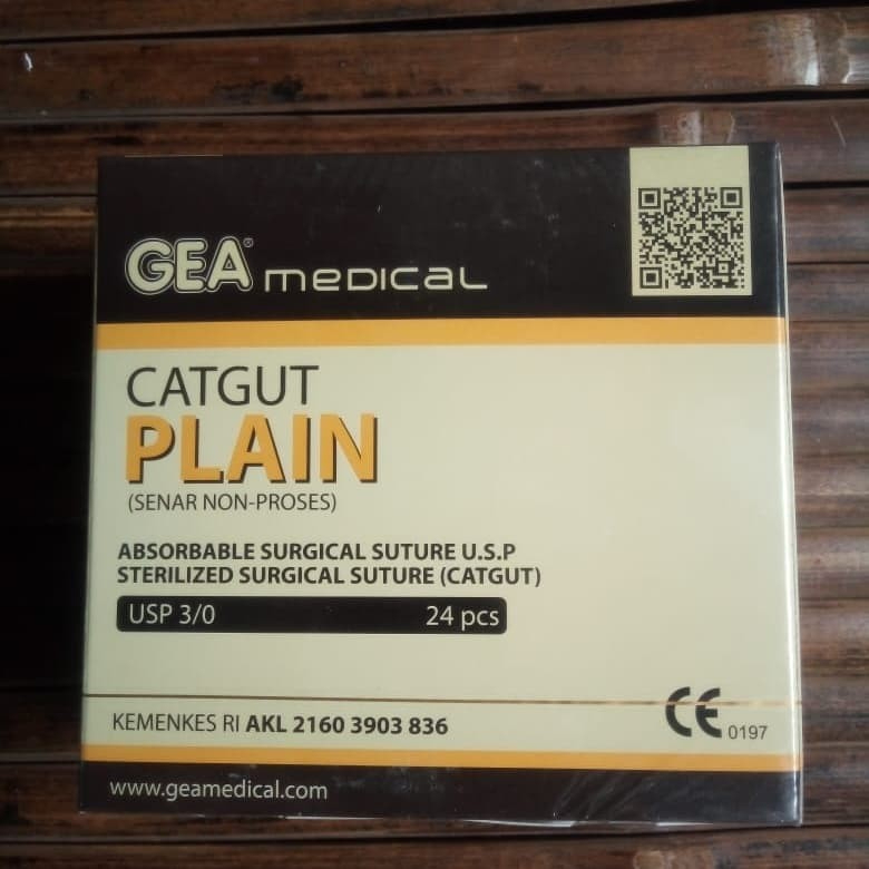 Catgut PLAIN GEA - Benang Jahit PLAIN - Benang Operasi PLAIN GEA