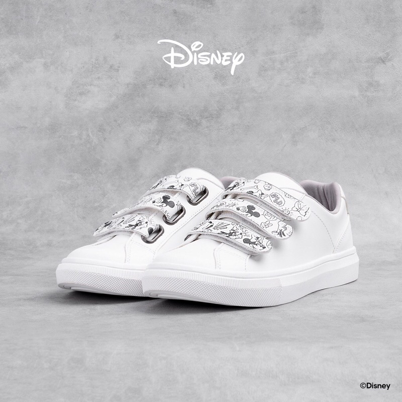 KRONIKEL DISNEY B&W STRAP SHOES - White