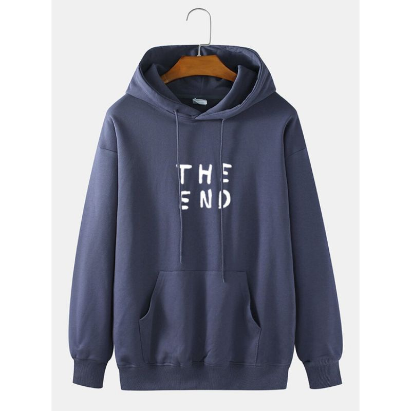 HOODIE JAKET THE END PRIA WANITA NAVY