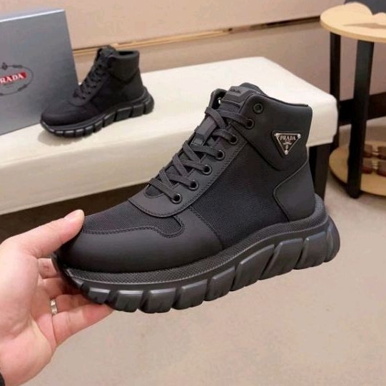 sepatu prd wedges cowok sneaker boot pria shoes men high top mirror p1shoes new 2023