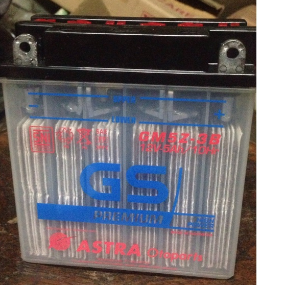 GS ASTRA ORI GM5Z aki basah motor bebek supra fit astrea shogun smash jupiter vega z zr MIO old