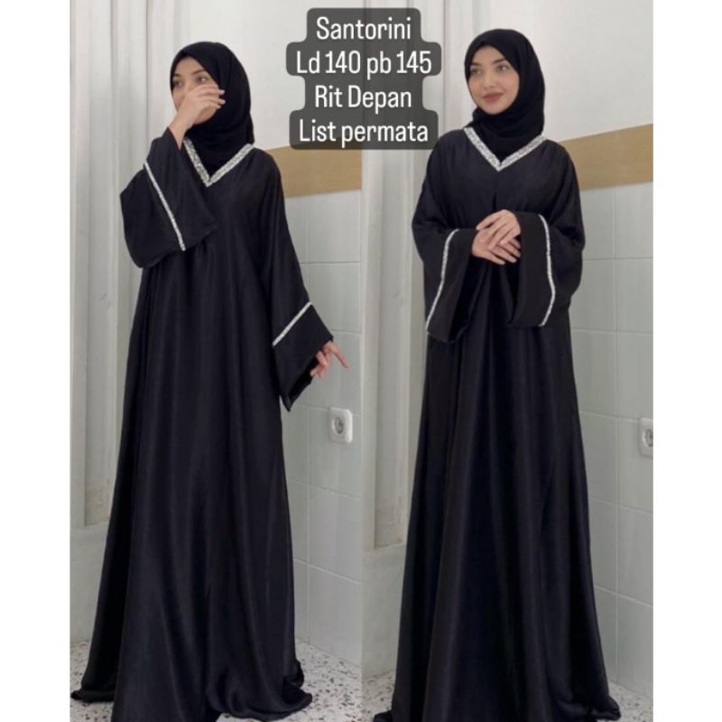 Santorini Abaya / Abaya Saudi / Abaya Saudia / Kaftan Saudi / Abaya Arab / Abaya Hitam / Abaya Murah