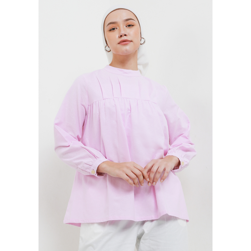 MFMW Detesta Atasan Blouse Light Pink