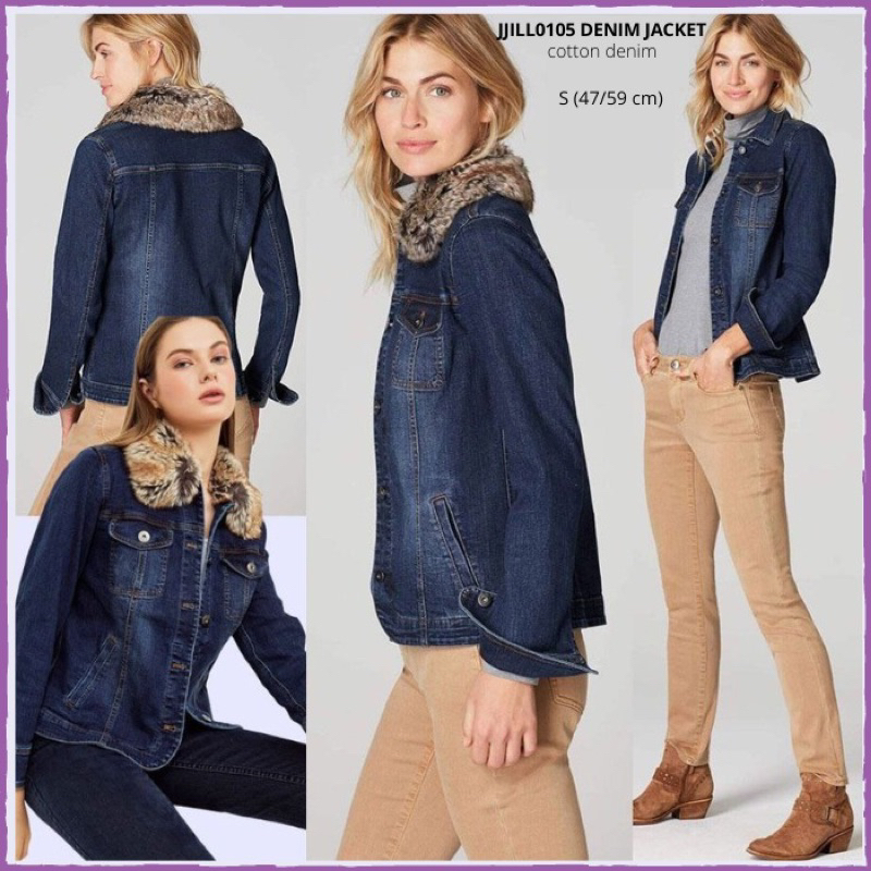 Jaket Branded Wanita - JJL 0105 DENIM JACKET