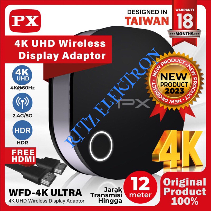 Jual Mirroring Wireless Hdmi Av Receiver Px Wfd K Ultra Shopee